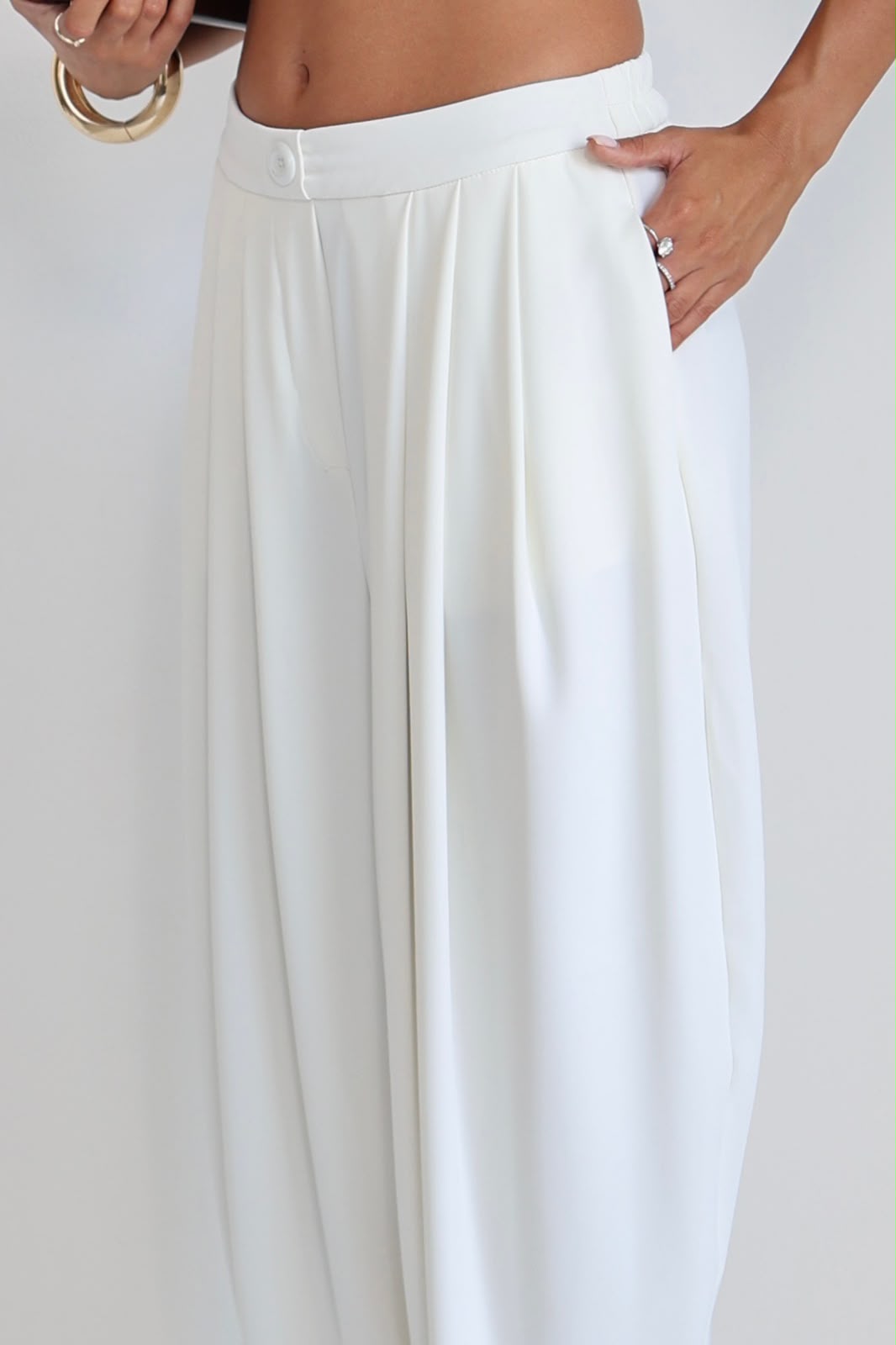מכנסי הרמון שלוואר שמנת – Seya Style