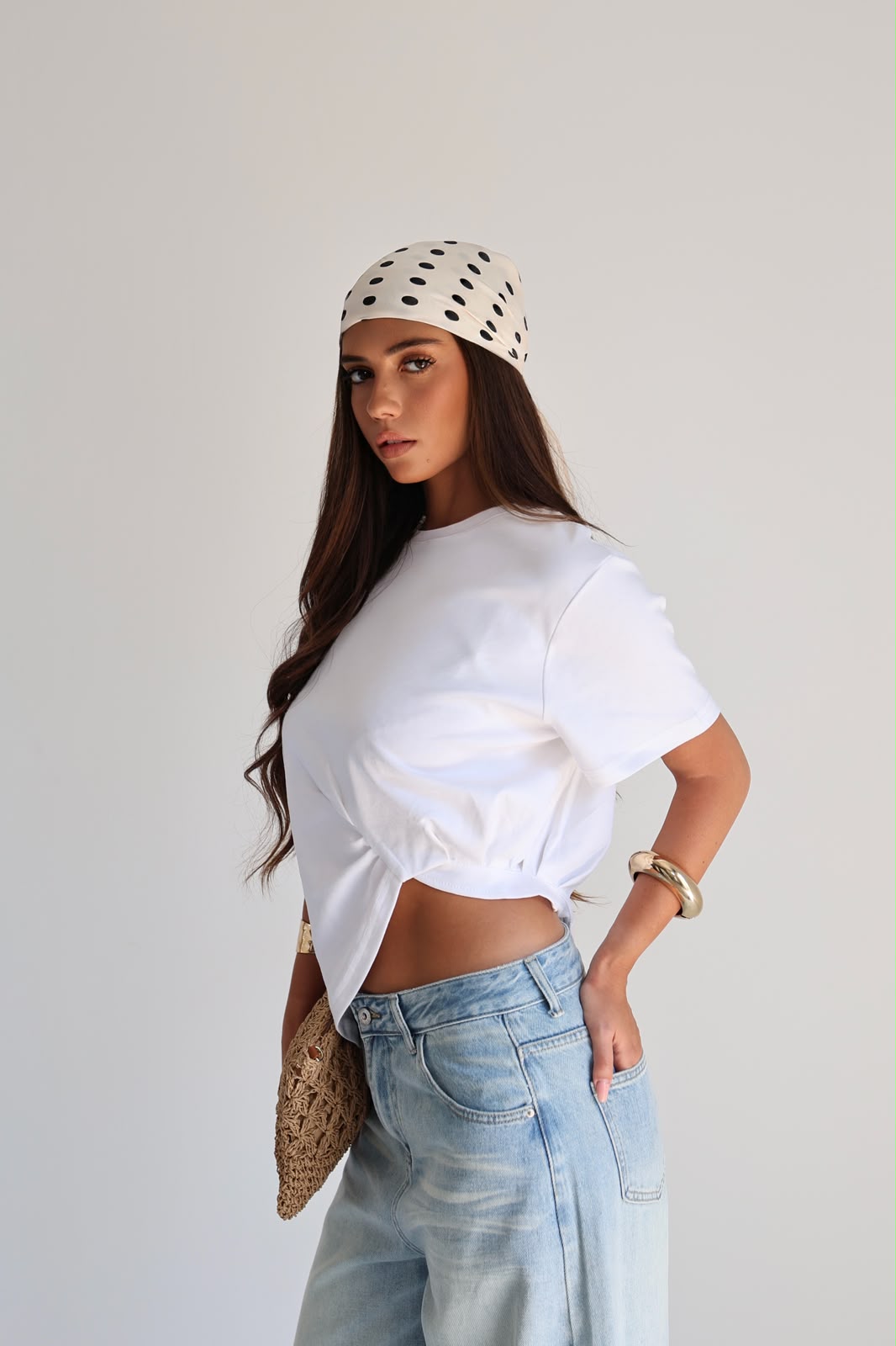 חולצה אי סימטרי לבן - Seya Style